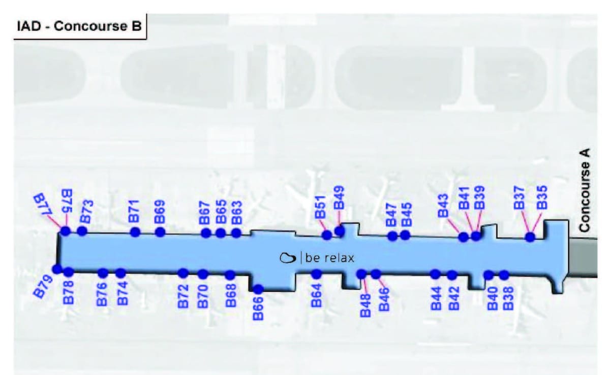 kat jeyografik nan dulles tèminal b a