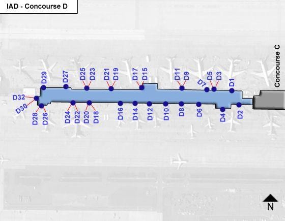 kat jeyografik nan dulles tèminal d