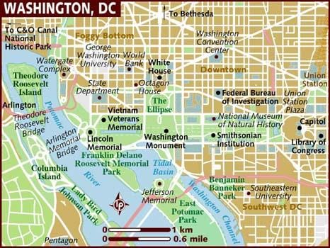washington zòn kat jeyografik