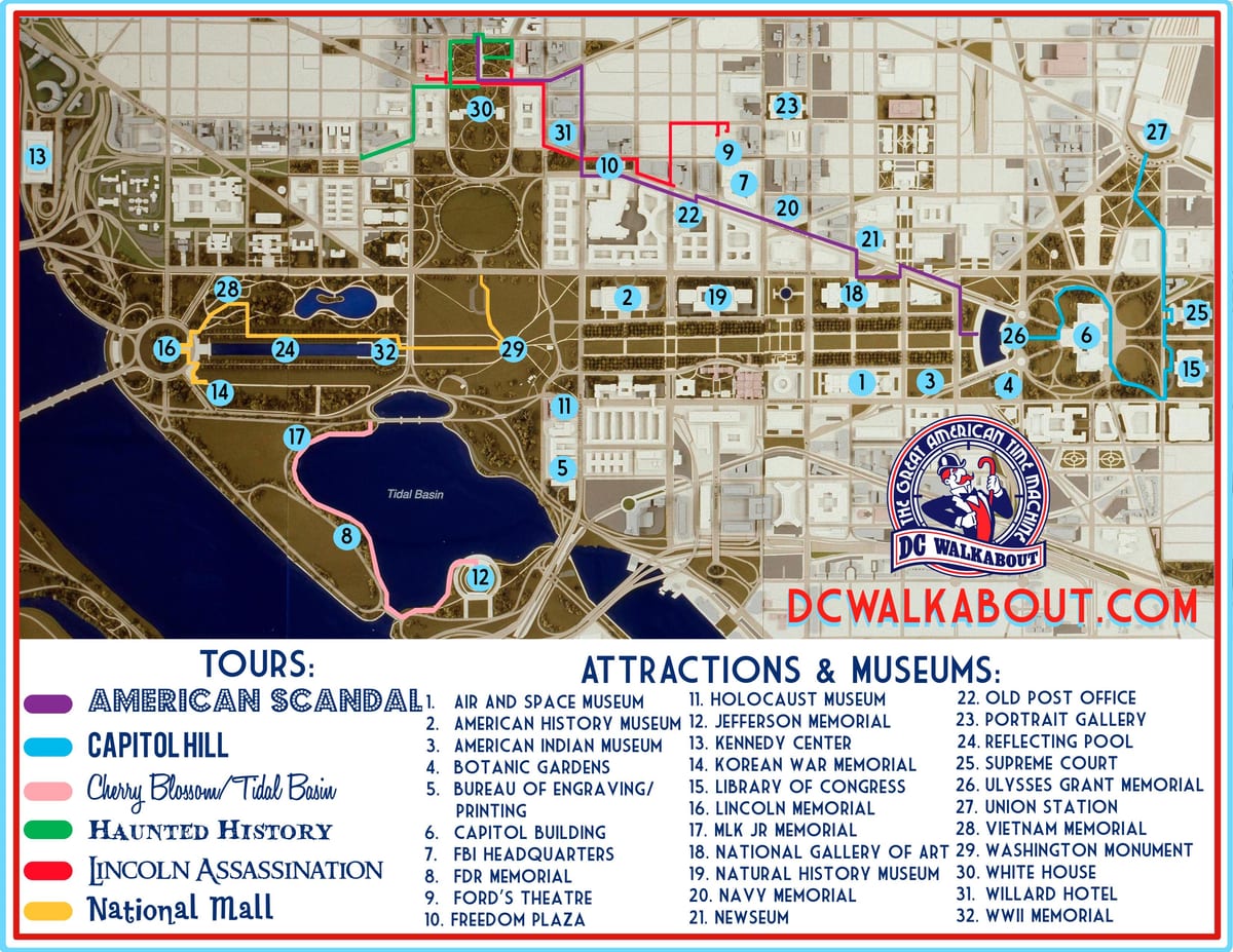 washington dc vizitè gid kat jeyografik