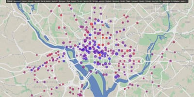 Dc bisiklèt pou lokasyon kat jeyografik