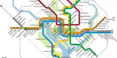 Washington estasyon metro kat jeyografik