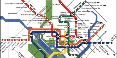 Washington dc metro tren kat jeyografik