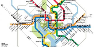 Washington dc metro tren kat jeyografik