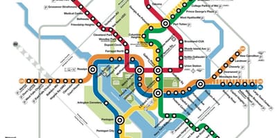 Washington dc transpò piblik kat jeyografik