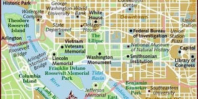 Washington zòn kat jeyografik
