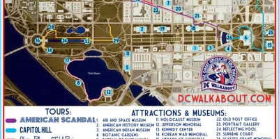 Washington dc vizitè gid kat jeyografik